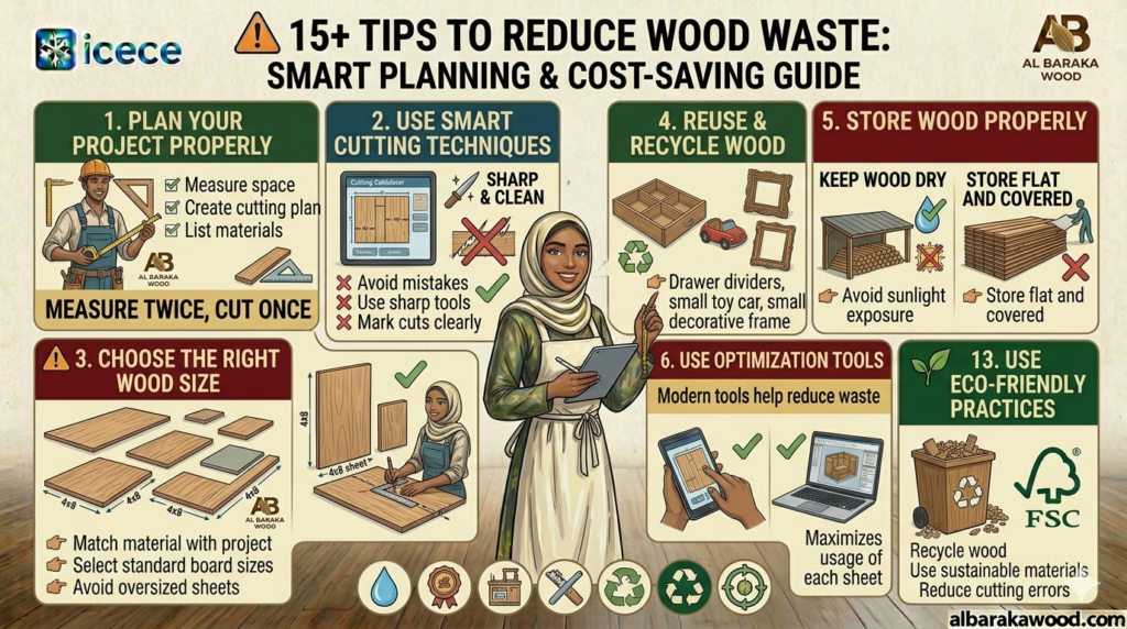 👉 tips to reduce wood waste in carpentry project