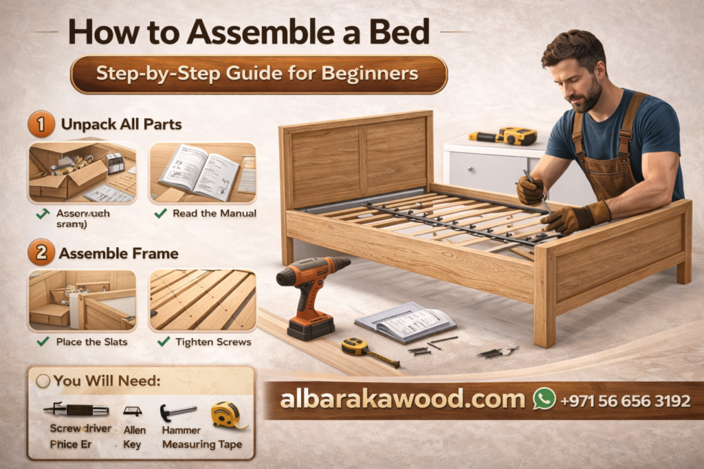 how to assemble a bed step by step